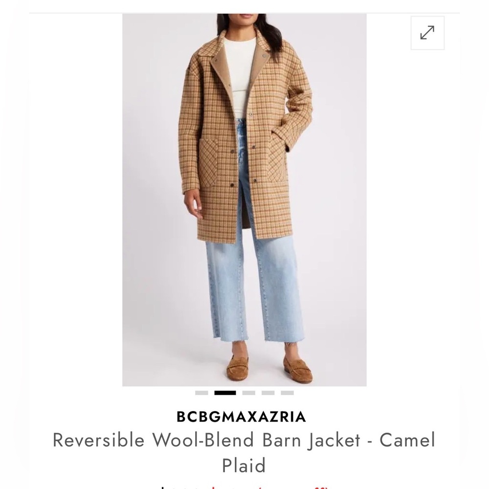 BCBGMaxAzria Reversible Wool Coat - Picture 3 of 7